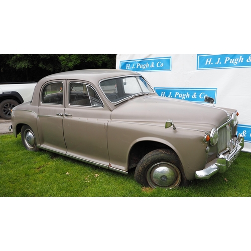 180 - Rover 75 saloon car. 1959. 2230cc. Petrol.
Running when stored. Fitted with brown leather interior a... 