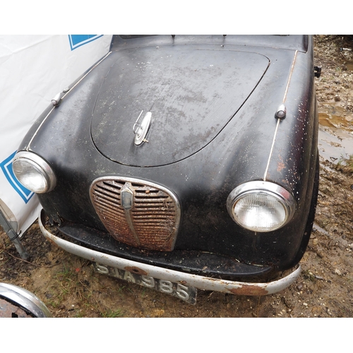 165 - Austin England car. 1955. 800cc. Petrol
In need of restoration. Showing 72,967 Miles. Reg STA 985