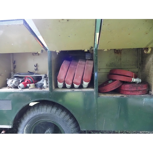 190 - Bedford fire engine. 1956. Petrol. 
Runs and drives. Fully kitted body to include pump, hoses, ladde... 