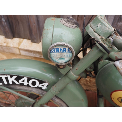 26 - BSA Bantam motorcycle. 1951. 125cc
Reg ETK 404