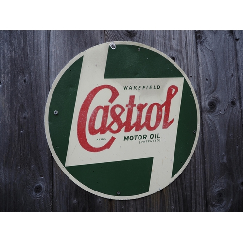 1 - Tin sign - Castrol Motor Oil 18