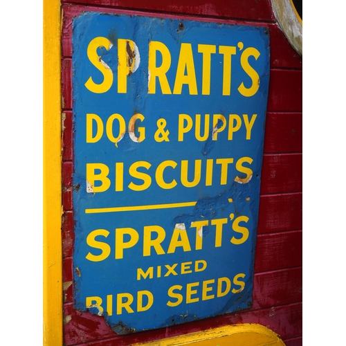 6 - Enamel Sign - Spratt's Biscuits & Bird Seed 30