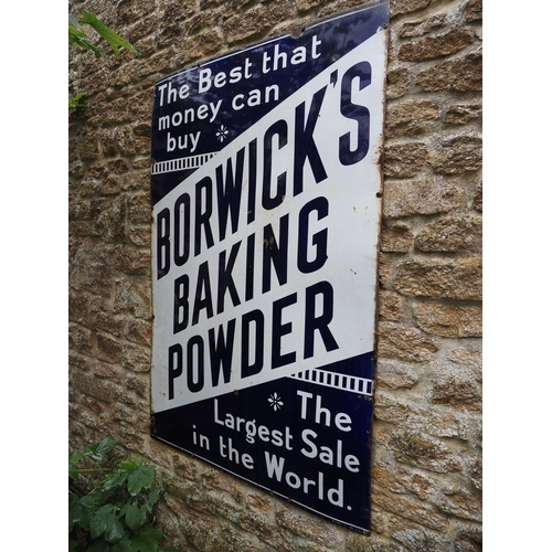 12 - Enamel Sign - Borwick's Baking Powder 60