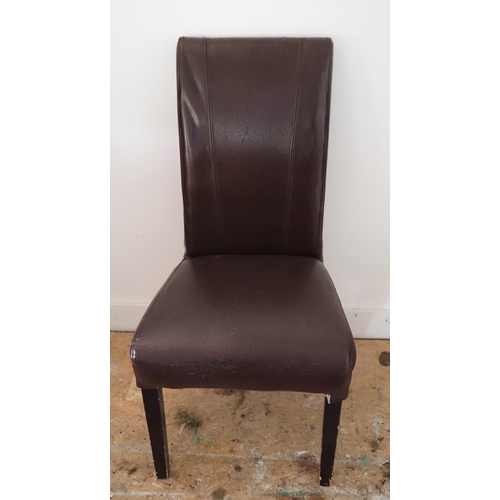 33 - Leather dining chairs - 9