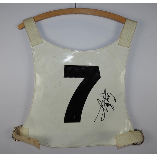 327 - A Team Australia overseas final 1994 speedway race vest  signed Craig Boyce