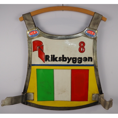 335 - A Team Italy World Final 1991 speedway race vest Armando Castagna