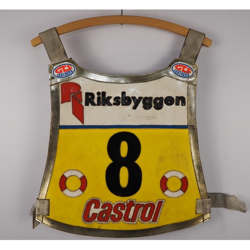 335 - A Team Italy World Final 1991 speedway race vest Armando Castagna