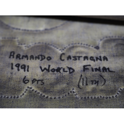 335 - A Team Italy World Final 1991 speedway race vest Armando Castagna