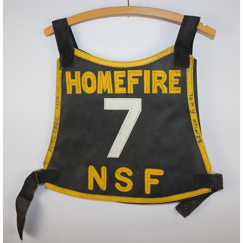 336 - A British Final 1987 speedway race vest labelled Peter Carr