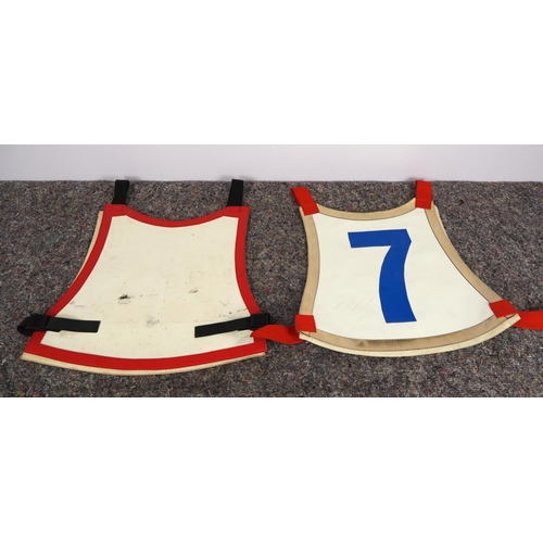 343 - 2 Speedway race vests - Wembley Lions and 1 other