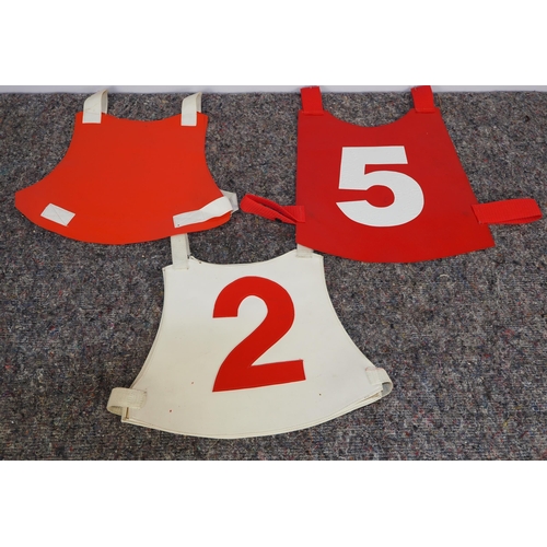 349 - 3 Junior speedway race vests - the Stoke Potters and the Crayford Kestrels