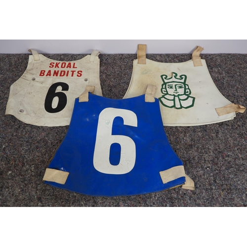 356 - 3 Speedway race vests - Skoal Bandits, Mildenhall 