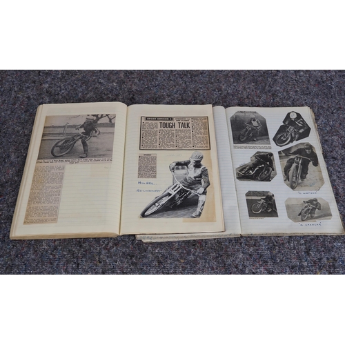 605 - 2 Albums of early speedway press cuttings