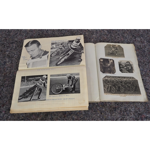 605 - 2 Albums of early speedway press cuttings