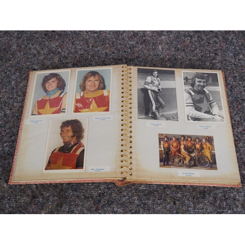 606 - Photo album of 1970s speedway riders and teams