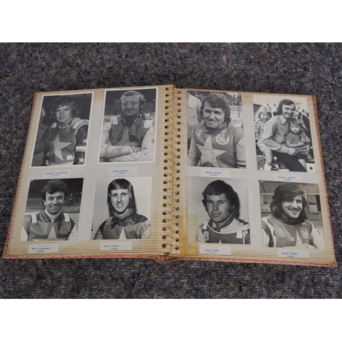 606 - Photo album of 1970s speedway riders and teams