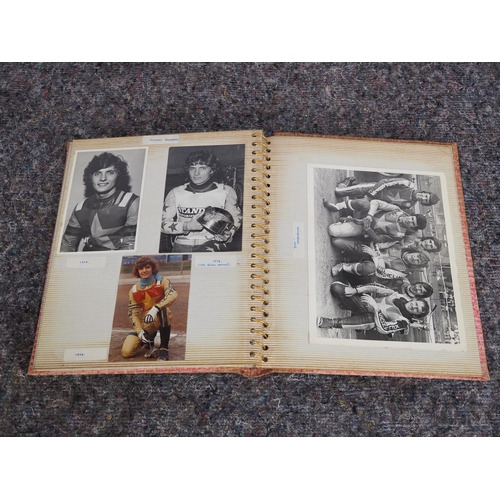 606 - Photo album of 1970s speedway riders and teams