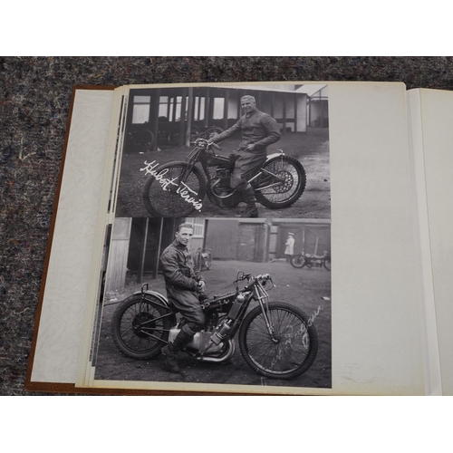 608 - Photo album of 1930s/40s speedway riders and teams