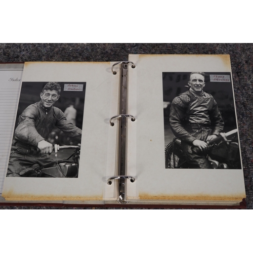 614 - Photo album of 1930s to 1980s speedway riders