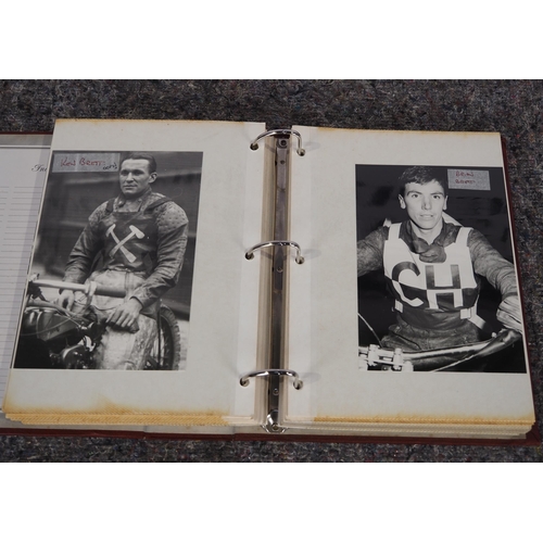 614 - Photo album of 1930s to 1980s speedway riders