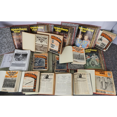 627 - Folders of Speedway Star and Speedways News magazines