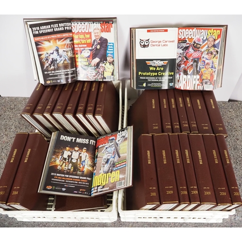 630 - 28 Folders of Speedway Star magazines dating from 2008-2015