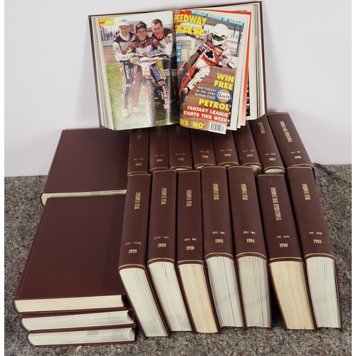 632 - 22 Folders of Speedway Star magazines dating from 1990-1999