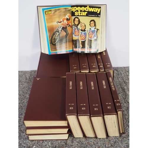 634 - 17 Folders of Speedway Star magazines dating from 1970-1979