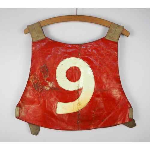 263 - A speedway race vest believed to have been worn by Ronnie Moore in the Britannia Shield