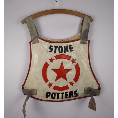 269 - A Stoke Potters speedway race vest