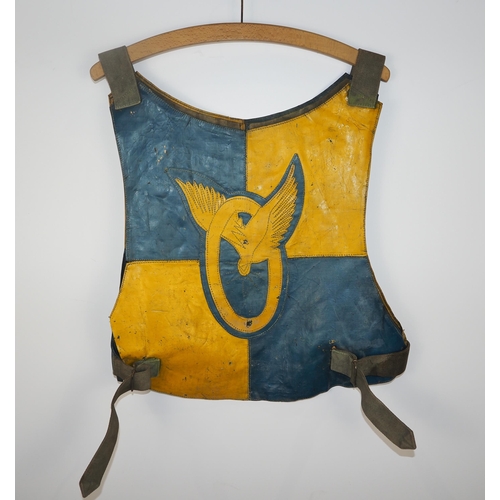 273 - A Harringay speedway race vest believed to have been worn by Vic Duggan in 1949