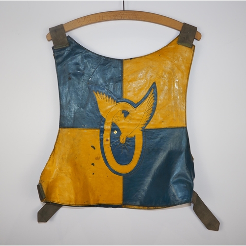 273 - A Harringay speedway race vest believed to have been worn by Vic Duggan in 1949