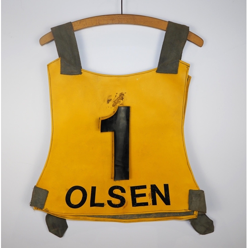 276 - A Coventry Bees speedway race vest worn by Ole Olsen 1982