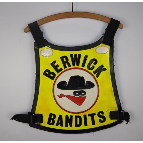 278 - A Berwick Bandits speedway race vest believed to have been ridden by Kelvin Tatum 1991