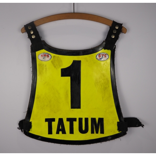 278 - A Berwick Bandits speedway race vest believed to have been ridden by Kelvin Tatum 1991