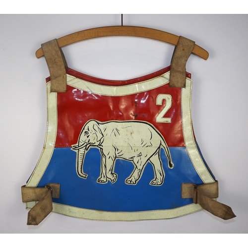 297 - A Halifax Dukes speedway race vest believed to have been worn by Kenny Carter in 1979