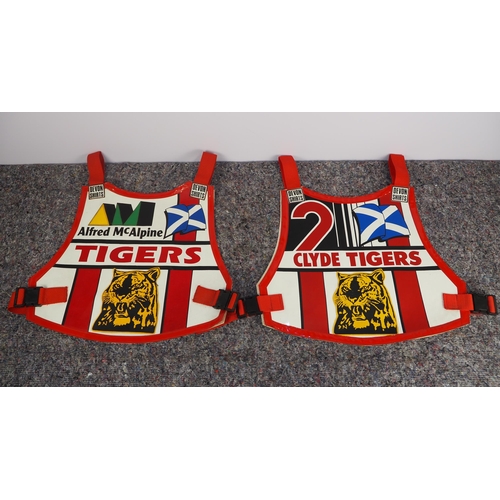 305 - 2 Speedway race vests - Clyde Tigers