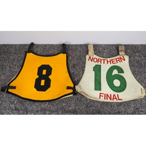 309 - 2 Speedways race vests - 1 from the Northern Final