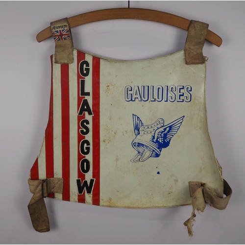 318 - A Glasgow Tigers speedway race vest