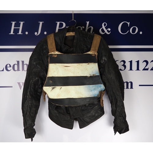 372 - Speedway race jacket with replica of the 1937 Hackney race vest