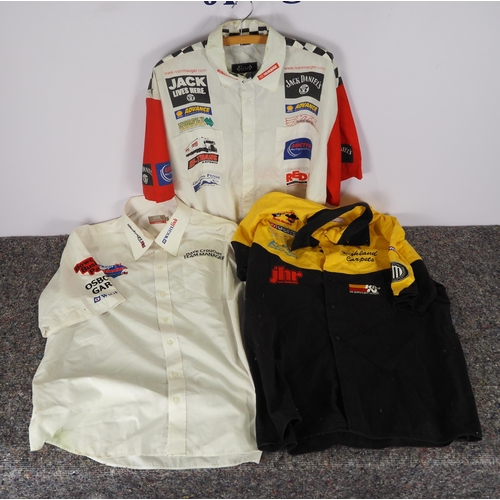 404 - 3 Shirts with speedway and other advertising logos