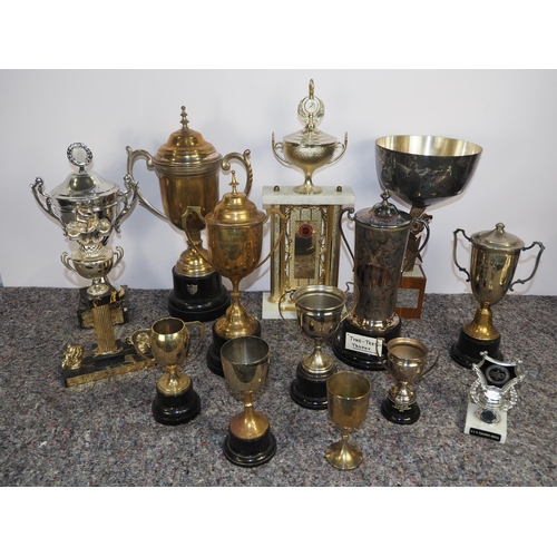 443 - 14 Speedway trophies to include the Tyme-Tees and the Teeside Open Championship