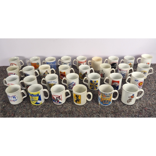 488 - 30 Speedway mugs to include Edinburgh Monarchs, Sheffield Tigers, Berwick Bandits, etc.