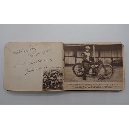 491 - 1930s Speedway photographs and autographs of various teams and riders to include Tiger Stevenson, Bi... 