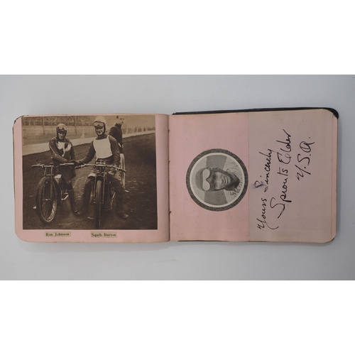 491 - 1930s Speedway photographs and autographs of various teams and riders to include Tiger Stevenson, Bi... 