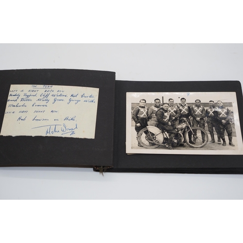 494 - 1930s/40s Speedway photographs and autographs of various teams and riders to include the Westham Ham... 