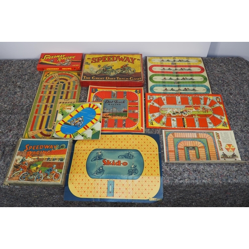 502 - Assorted vintage speedway board games