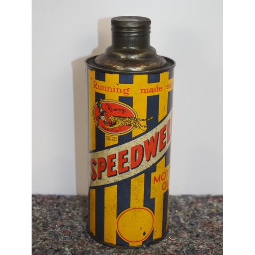 507 - Speedwell motor oil 1 quart can