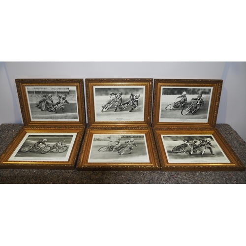 543 - Framed limited edition speedway prints signed by the artist Steve Ridgway 15