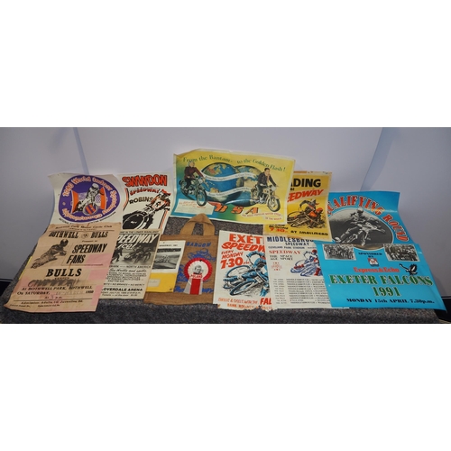 551 - Speedway posters to include Swindon, Middlesbrough, BSA, etc.